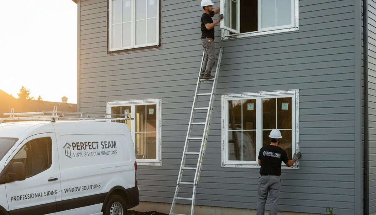 Professional vinyl siding and window installation in Knoxville, TN by Next Level Exteriors