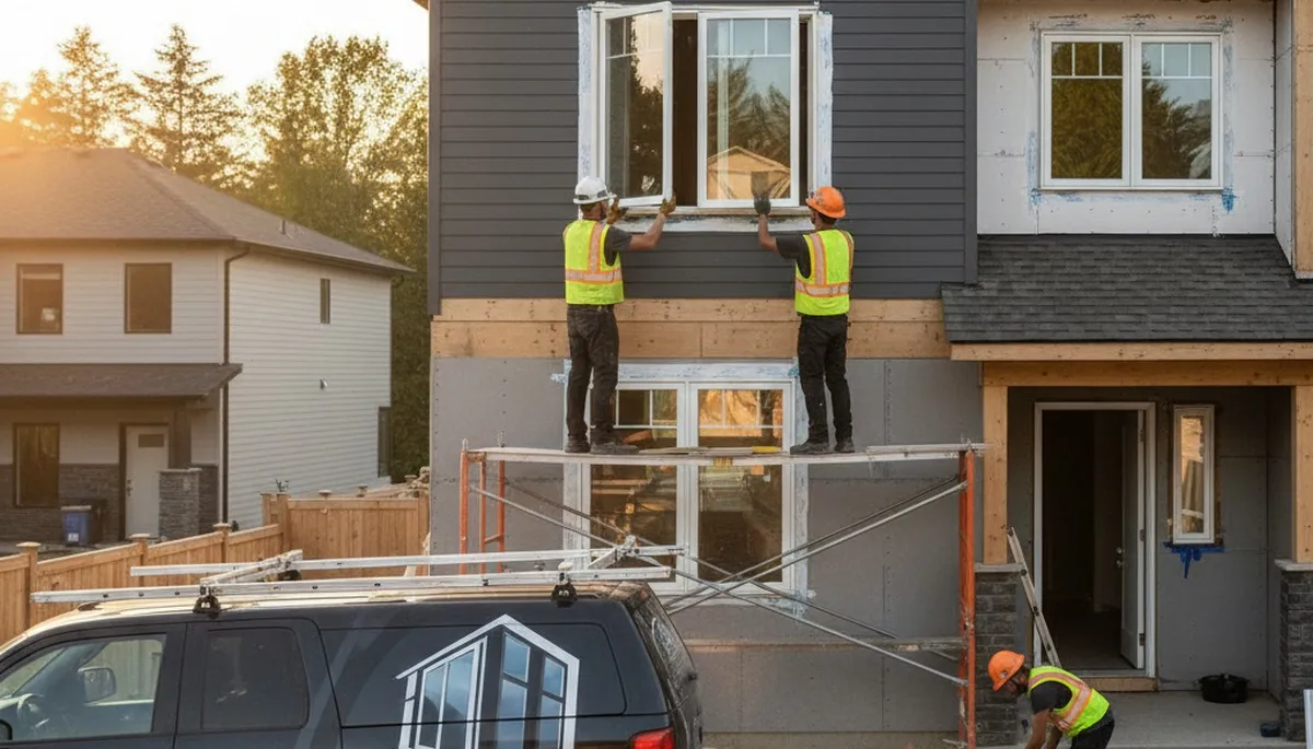 Vinyl siding and window installation by Next Level Exteriors in Knoxville, TN homes